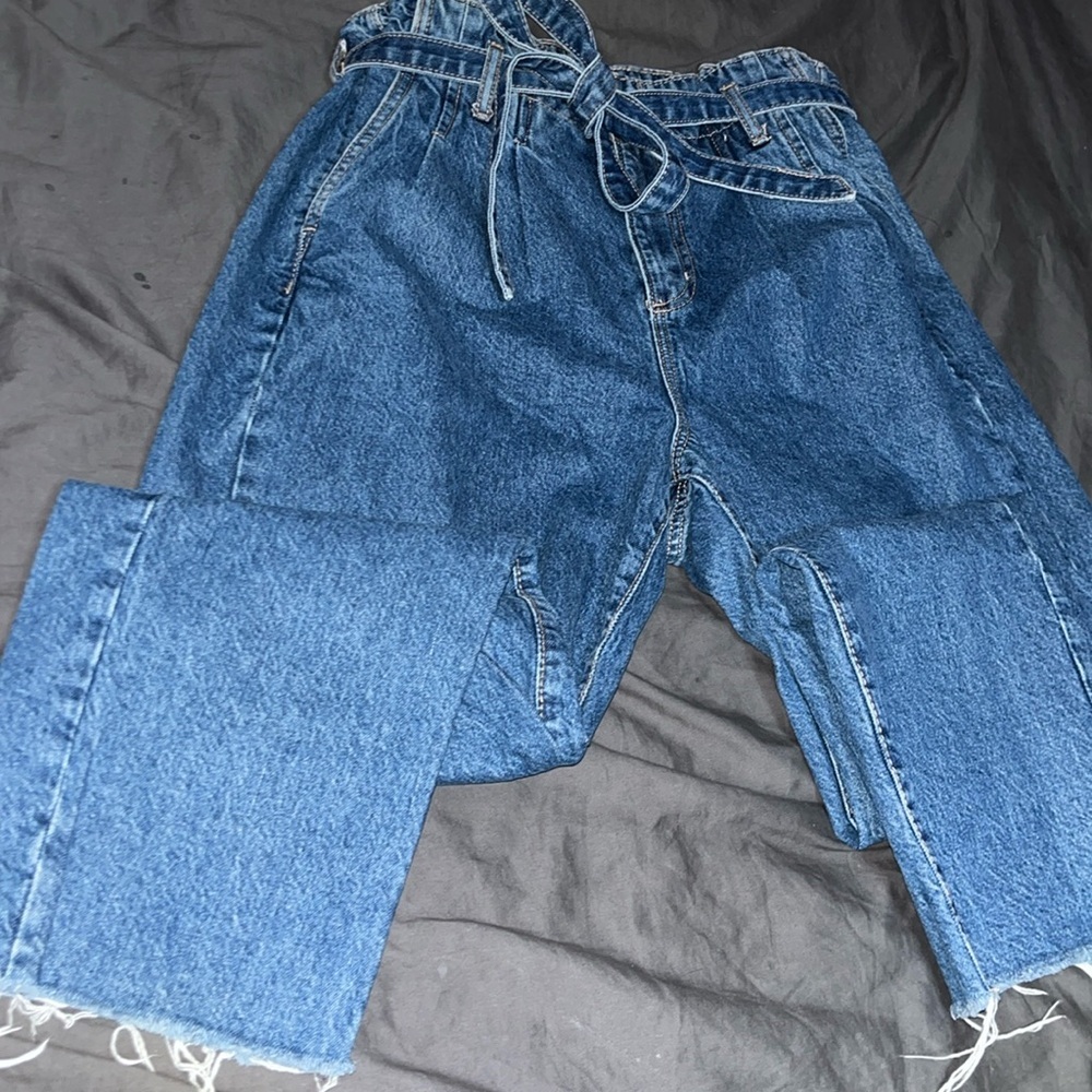 Blue garage jeans